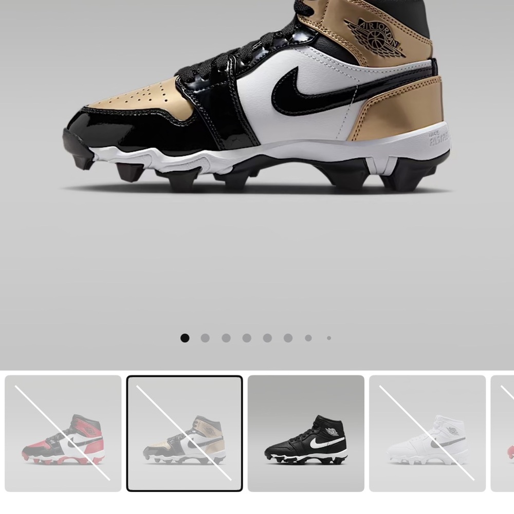 Brand new Jordan Cleats 3.5Y